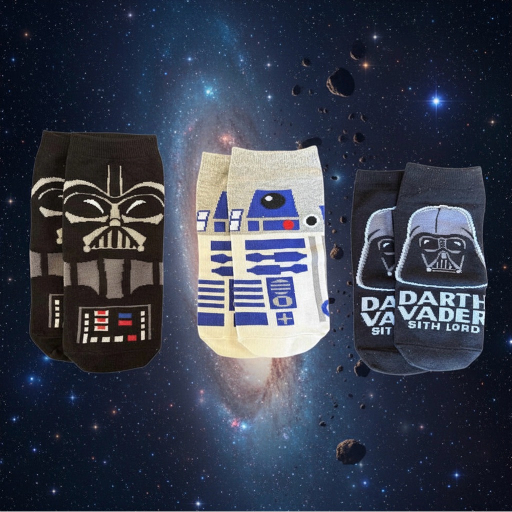 Star Wars Disney Premium Cartoon Ankle Socks Unisex One Size Fits All New!